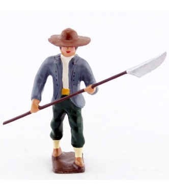 chouan marchant avec lance entre les mains