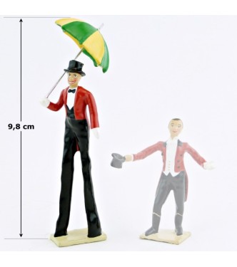 le Clown sur échasses (h. 9 cm)