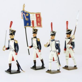 Fusiliers-grenadiers (1809-1813), ensemble de 4 figurines