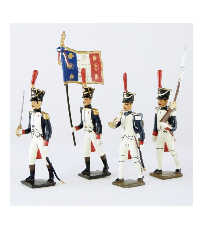 Fusiliers-grenadiers (1809-1813) - ensemble de 4 figurines