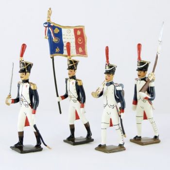 Fusiliers-grenadiers (1809-1813) - ensemble de 4 figurines