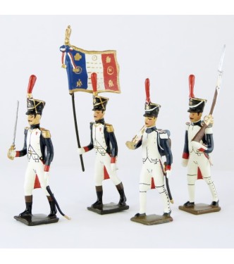 Fusiliers-grenadiers (1809-1813) - ensemble de 4 figurines