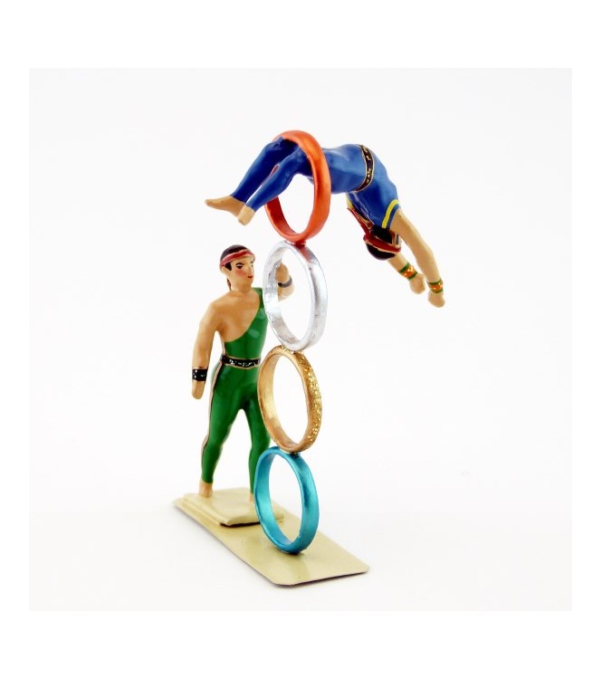 acrobate dans les anneaux (les ''cerceaux chinois'')