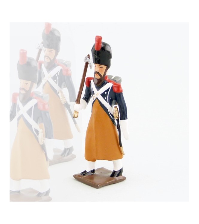 sapeur du 17e Rgt d'Infanterie légère avec hache