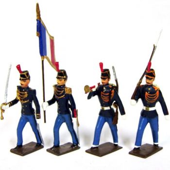 garde de Paris, ensemble de 4 figurines