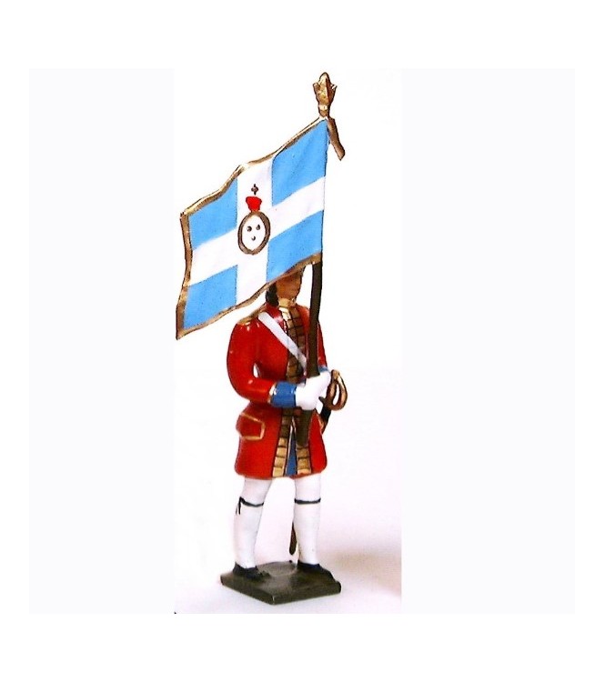 drapeau des grenadiers de la garde suisse louis xiv (1670)