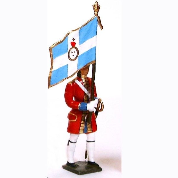 drapeau des grenadiers de la garde suisse louis xiv (1670)