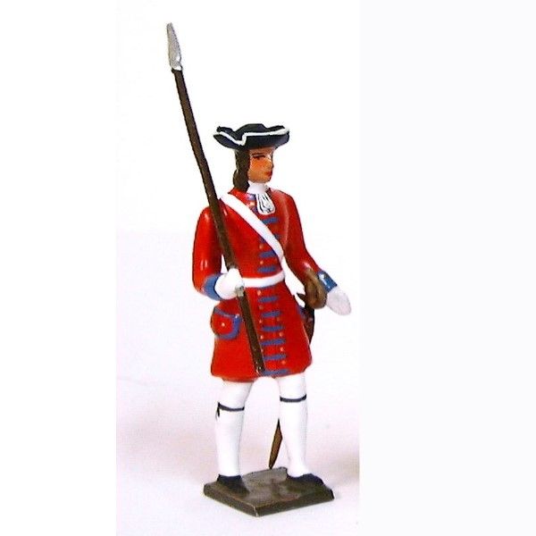 grenadier de la garde suisse de louis xiv avec hallebarde