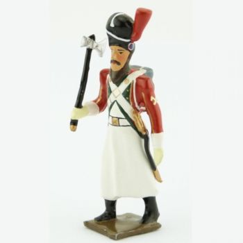 sapeur du 2e régiment de la Garde de Paris (1803-1809) avec hache (0036E-001)