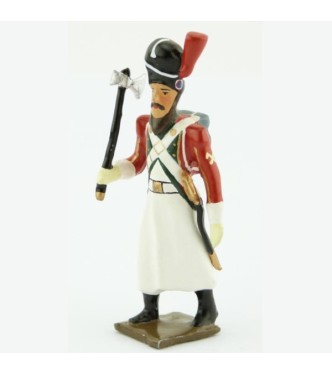 sapeur du 2e régiment de la Garde de Paris (1803-1809) avec hache