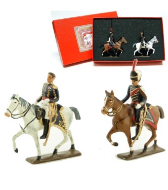coffret de 2 figurines : maréchal Brune et son aide de camp