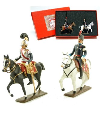 coffret de 2 figurines : maréchal Gouvion St-Cyr et son aide de camp