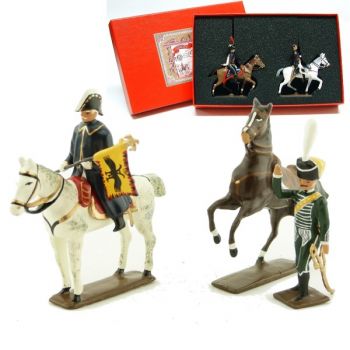 coffret de 2 figurines : maréchal Jourdan et son aide de camp