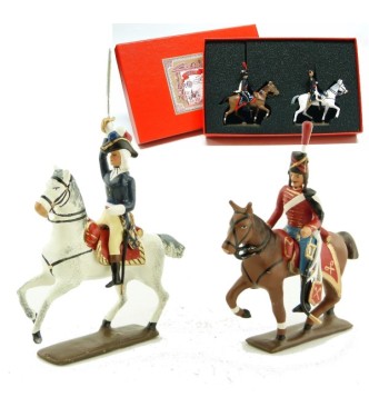 coffret de 2 figurines : maréchal Kellermann et son aide de camp