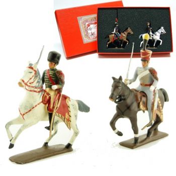 coffret de 2 figurines : maréchal Lannes et son aide de camp