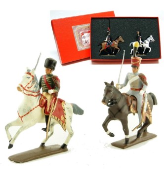 coffret de 2 figurines : maréchal Lannes et son aide de camp