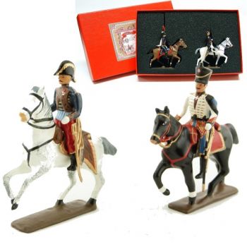 coffret de 2 figurines : général Lasalle et son aide de camp