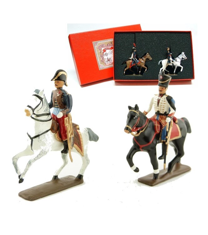 coffret de 2 figurines : général Lasalle et son aide de camp