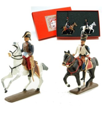 coffret de 2 figurines : général Lasalle et son aide de camp