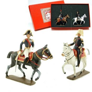 coffret de 2 figurines : maréchal Macdonald et son aide de camp