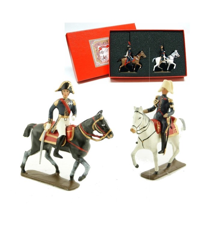 coffret de 2 figurines : maréchal Macdonald et son aide de camp