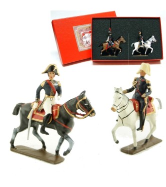 coffret de 2 figurines : maréchal Macdonald et son aide de camp