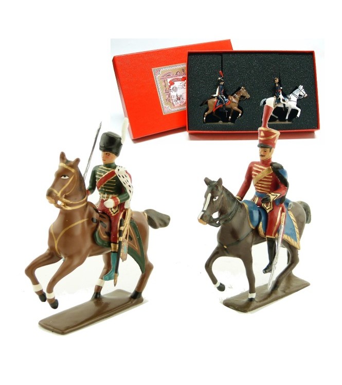 coffret de 2 figurines : maréchal Marmont et son aide de camp