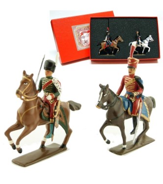 coffret de 2 figurines : maréchal Marmont et son aide de camp