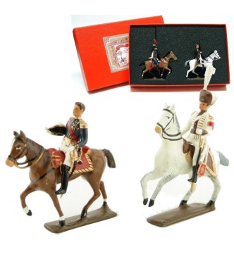coffret de 2 figurines : maréchal Masséna et son aide de camp