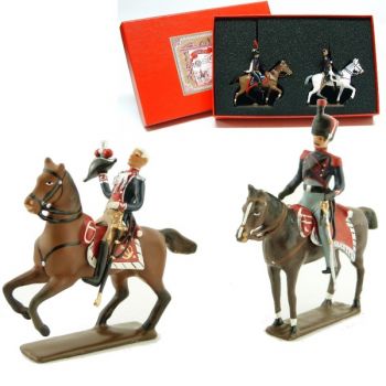 coffret de 2 figurines : maréchal Moncey et son aide de camp