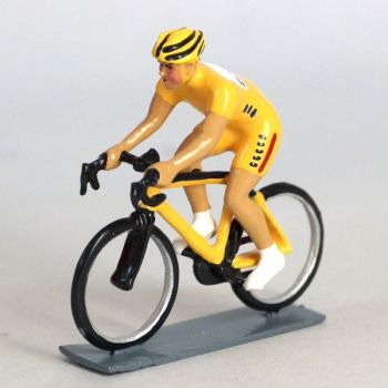 cycliste contemporain, maillot jaune