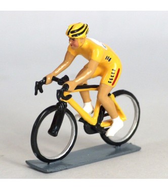 cycliste contemporain, maillot jaune