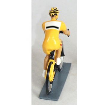 cycliste contemporain, maillot jaune