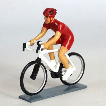 Cycliste (contemporain), maillot rouge