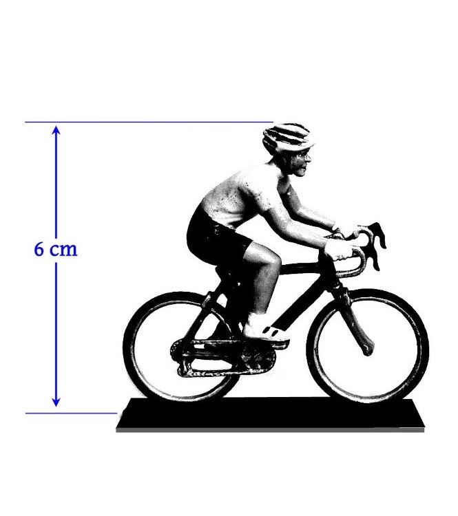 cycliste contemporain, maillot rouge