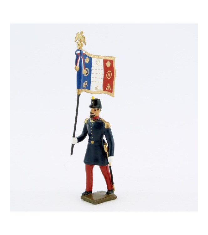drapeau de l'infanterie de ligne, basquine garance (Napoléon III)