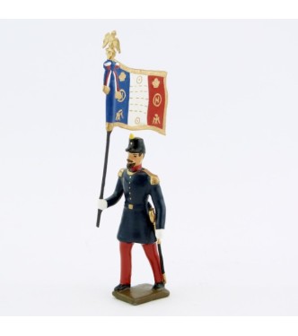 drapeau de l'infanterie de ligne, basquine garance (Napoléon III)