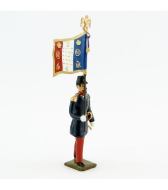 drapeau de l'infanterie de ligne, basquine garance (Napoléon III)