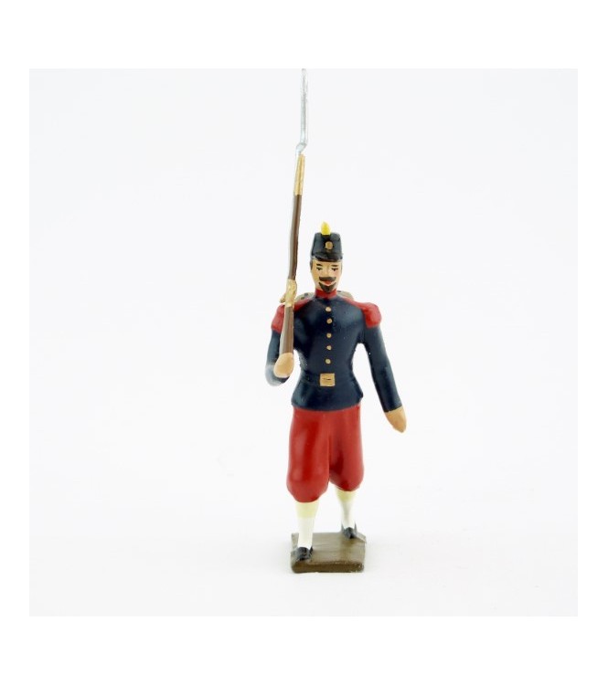 fantassin de l'infanterie de ligne, basquine garance (Napoléon III)
