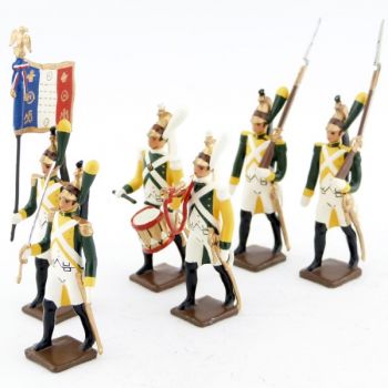 ensemble de 6 figurines "Dragons jaunes"