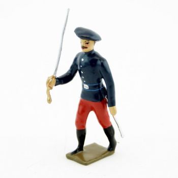 officier de l'infanterie alpine en culotte rouge