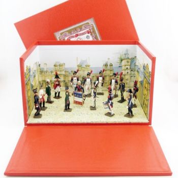 diorama "les Adieux de Fontainebleau" (15 Figurines)