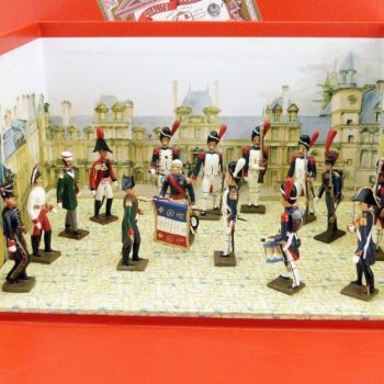 diorama "les Adieux de Fontainebleau" (15 Figurines)