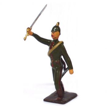 officier de l'infanterie prussienne a l'assaut