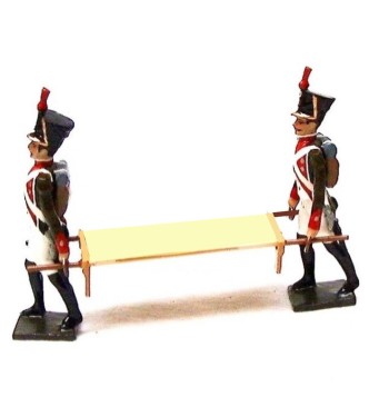 ensemble de 2 brancardiers avec brancard