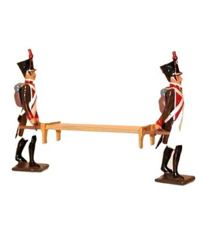 ensemble de 2 brancardiers avec brancard