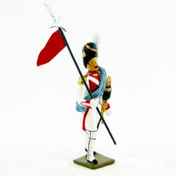 2e porte-aigle du 3e rgt de grenadiers de la garde (ex-hollandais) (1812)