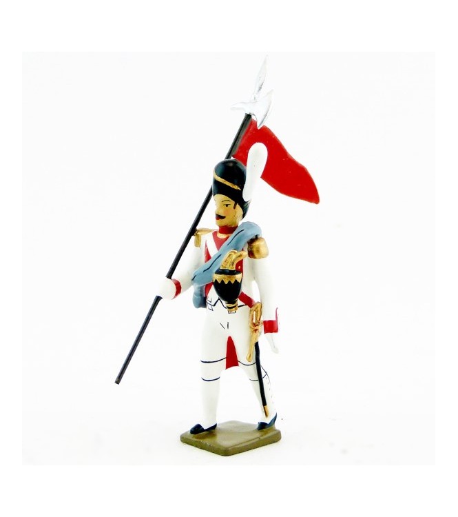2e porte-aigle du 3e rgt de grenadiers de la garde (ex-hollandais) (1812)