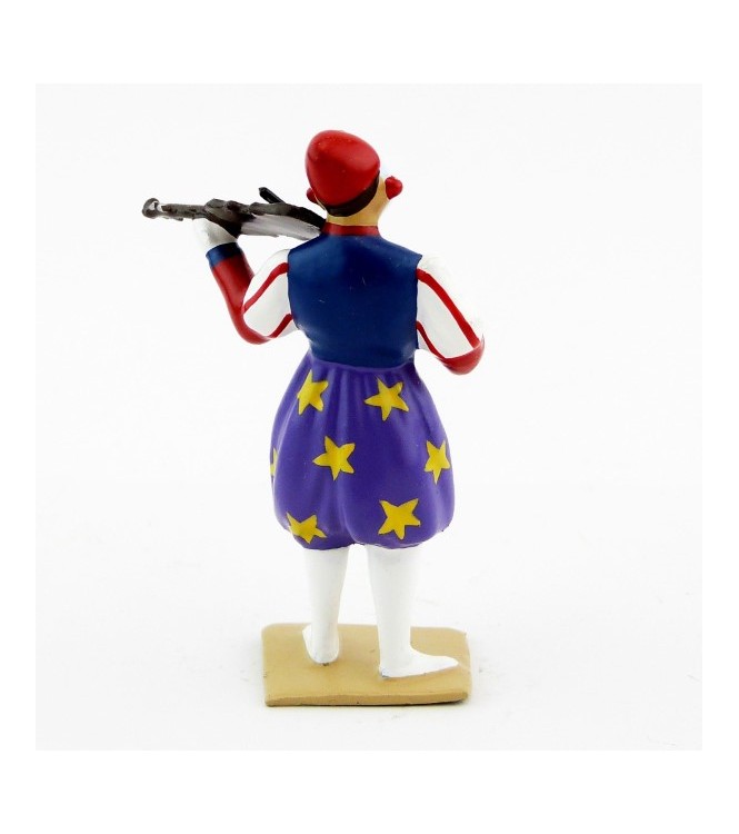 grand clown avec chapeau, jouant du violon