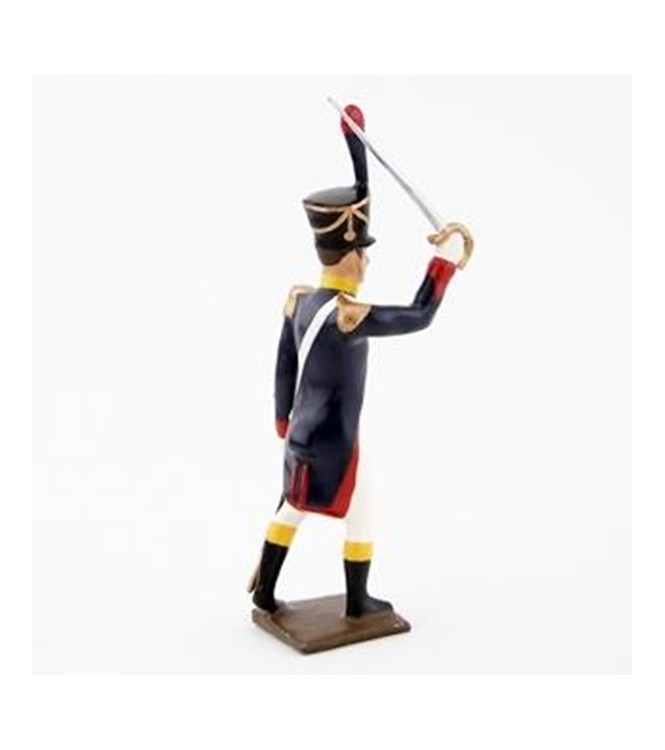 officier de l'infanterie de ligne (1812) à l'assaut